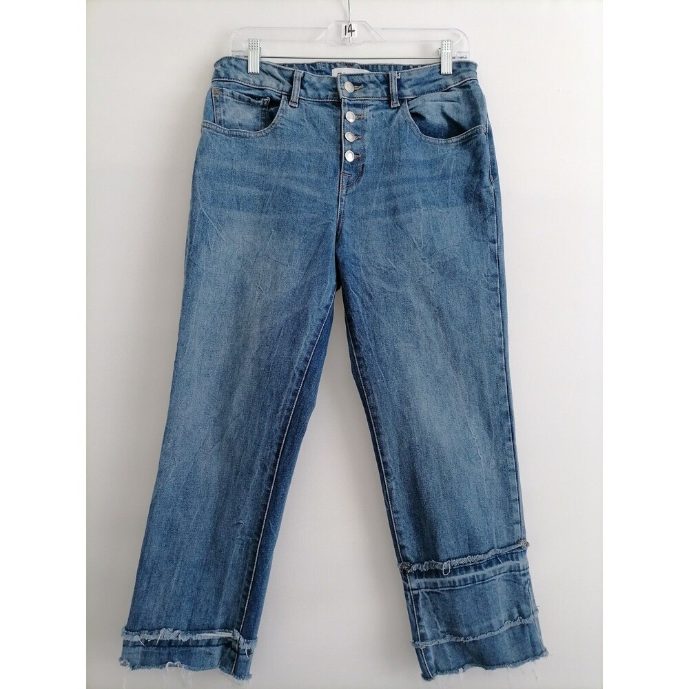 DL1961 Jeans Patti Blue High Rise Denim Button Fly Straight Ankle Jeans Size 27